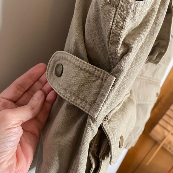 VTG Eddie Bauer Quilt Lined Goose Down Vest Canvas Field Chore Hunting Mens M - Picture 6 of 16